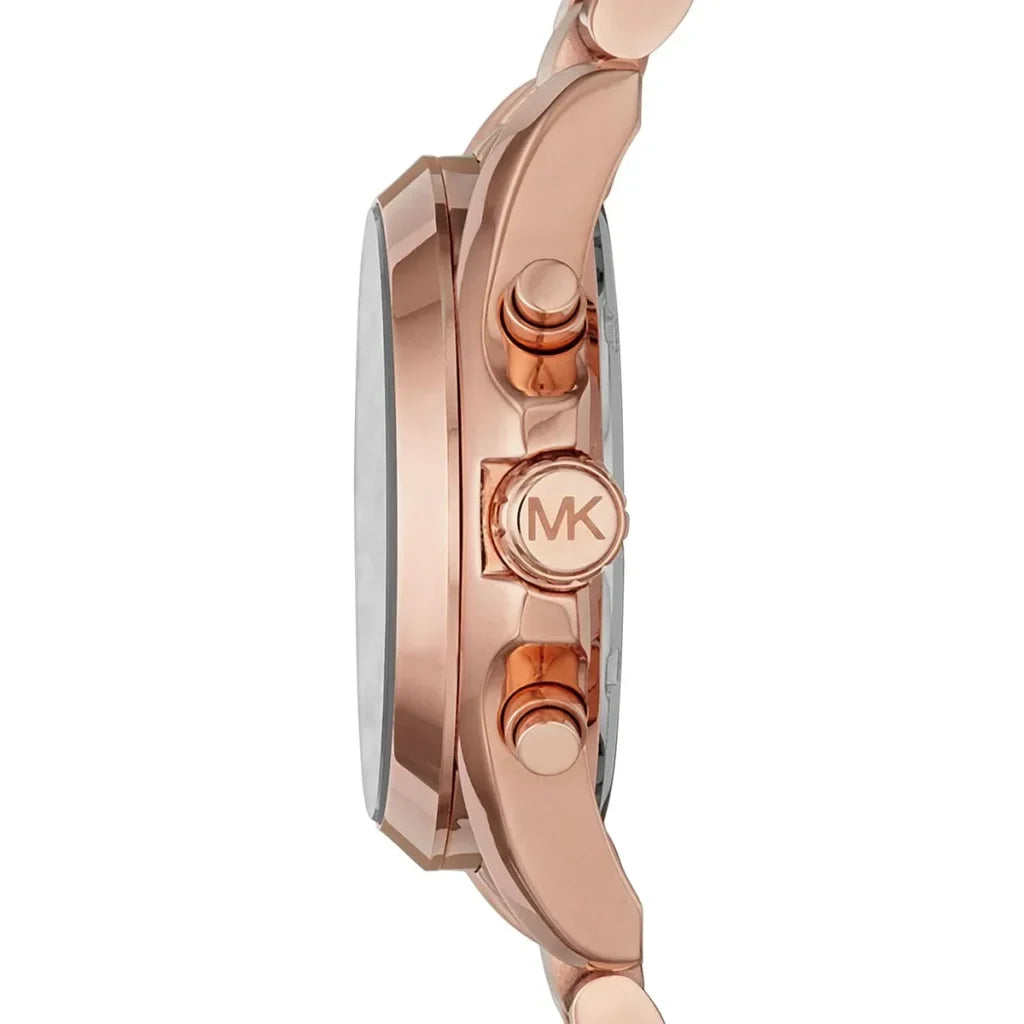 Michael Kors Bradshaw 43mm Black Dial Rose Gold-Tone Women's Watch MK5854