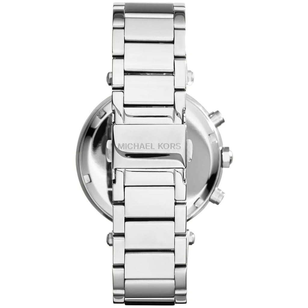 Michael Kors Parker Pink Dial Silver-Tone Women's Watch - MK6105