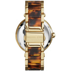 Michael Kors Parker Gold and Tortiose Acetate Women's Watch - MK6109
