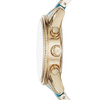 Michael Kors Ritz Chronograph Gold and Blue Women's Watch - MK6328