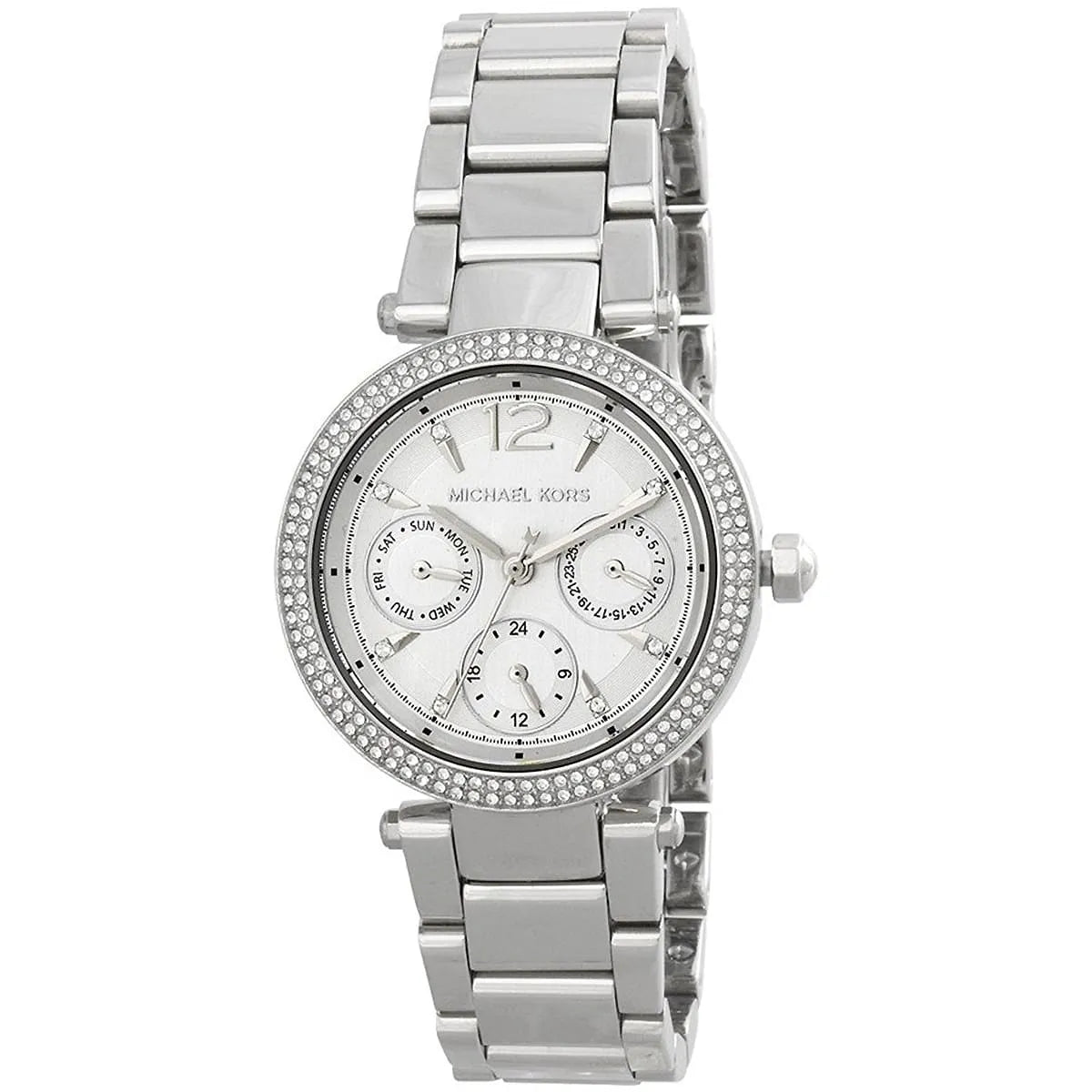 Michael Kors Parker Mini Multifunction White Dial Silver Women's Watch - MK6350 Secundaire afbeelding