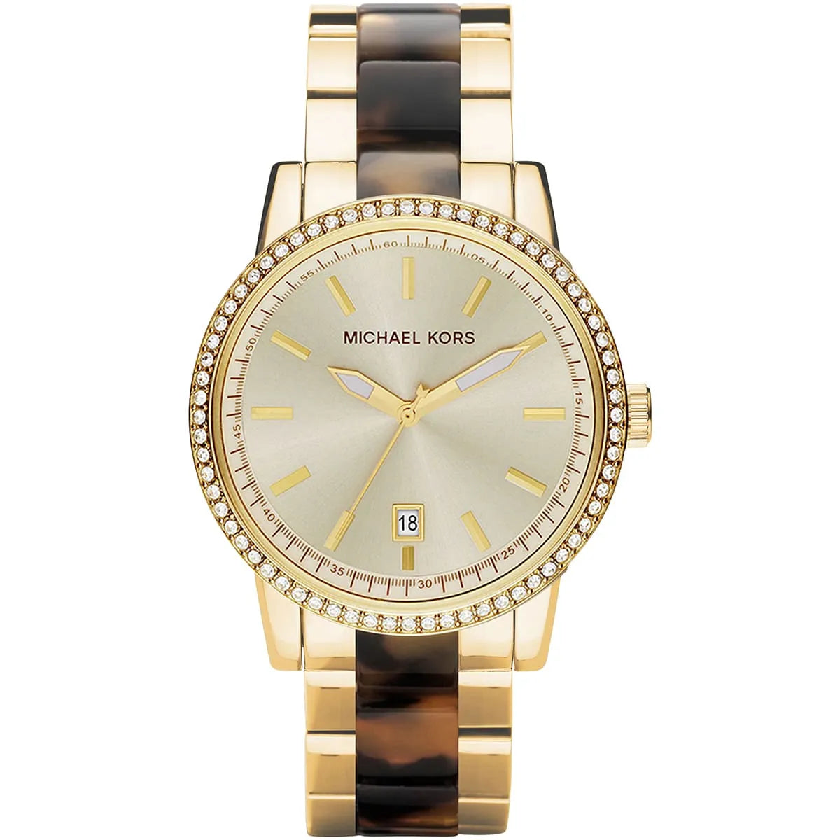 Michael Kors Ritz Gold and Tortoise Acetate Women's Watch - MK6372 Main image