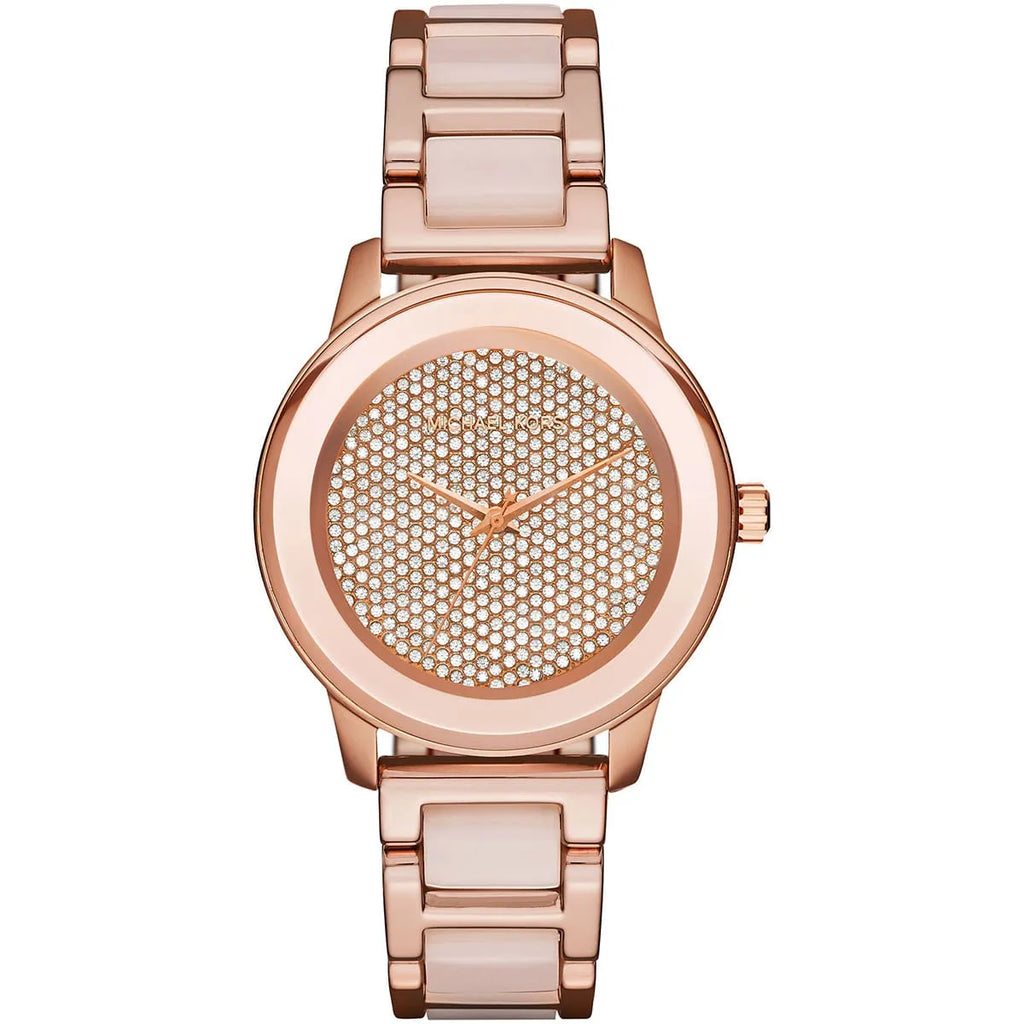 Michael Kors Kinsley Rose Gold and Acetate Women's Watch - MK6432