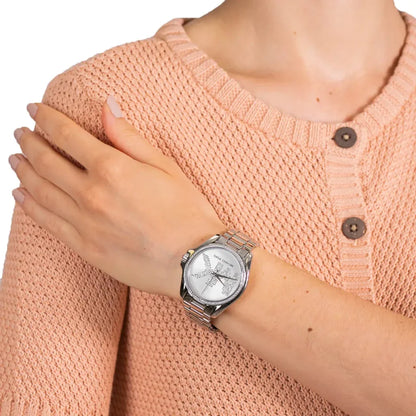 Michael Kors Bradshaw 43mm Silver Dial Silver-Tone Women's Watch MK6554
