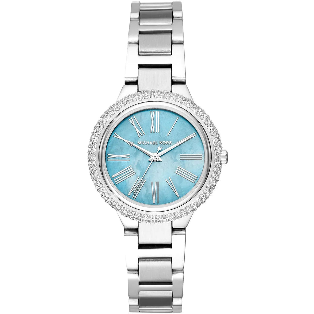 Michael Kors Mini Taryn Blue MOP Dial Silver Women's Watch - MK6563