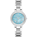 Michael Kors Mini Taryn Blue MOP Dial Silver Women's Watch - MK6563