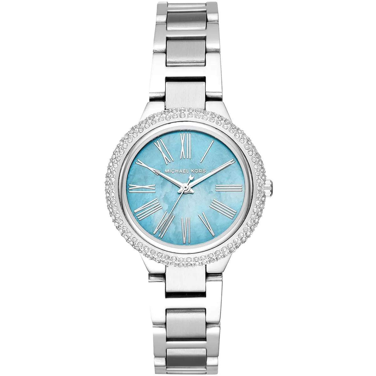 Michael Kors Mini Taryn Blue MOP Dial Silver Women's Watch - MK6563