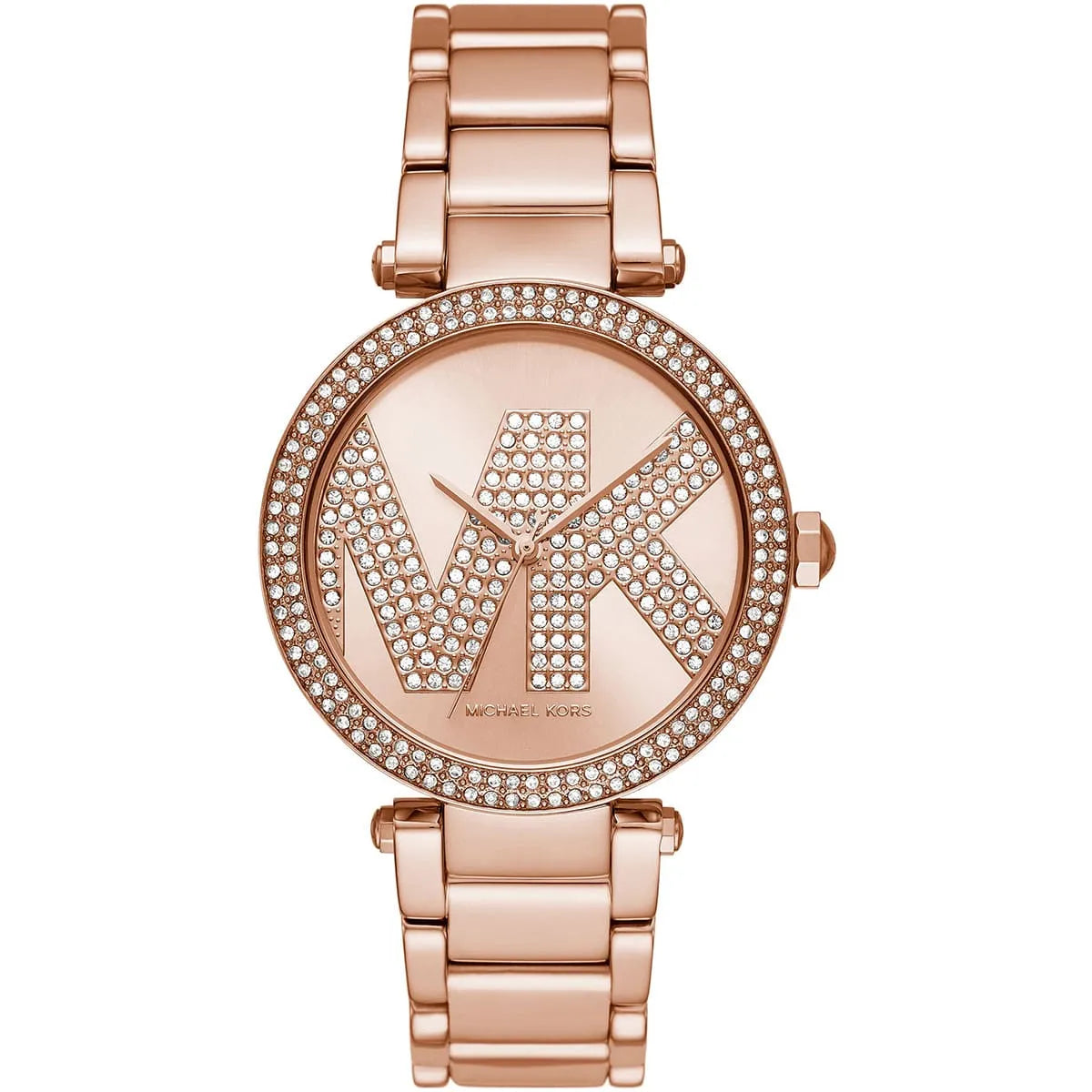 Michael Kors Parker Pavé Logo Dial Rose Gold Women's Watch - MK6660 Hoofdafbeelding