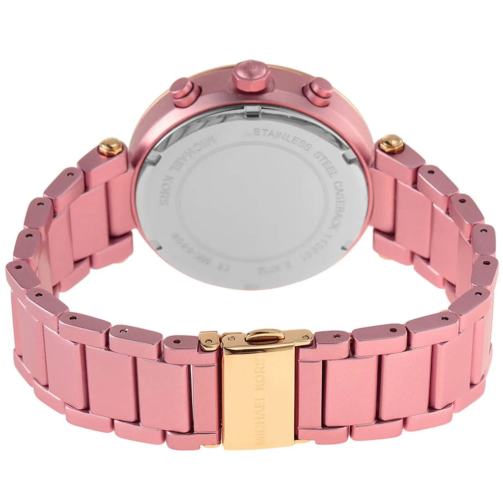 Michael Kors Parker Chronograph in Pink Aluminum Women's Watch - MK6806