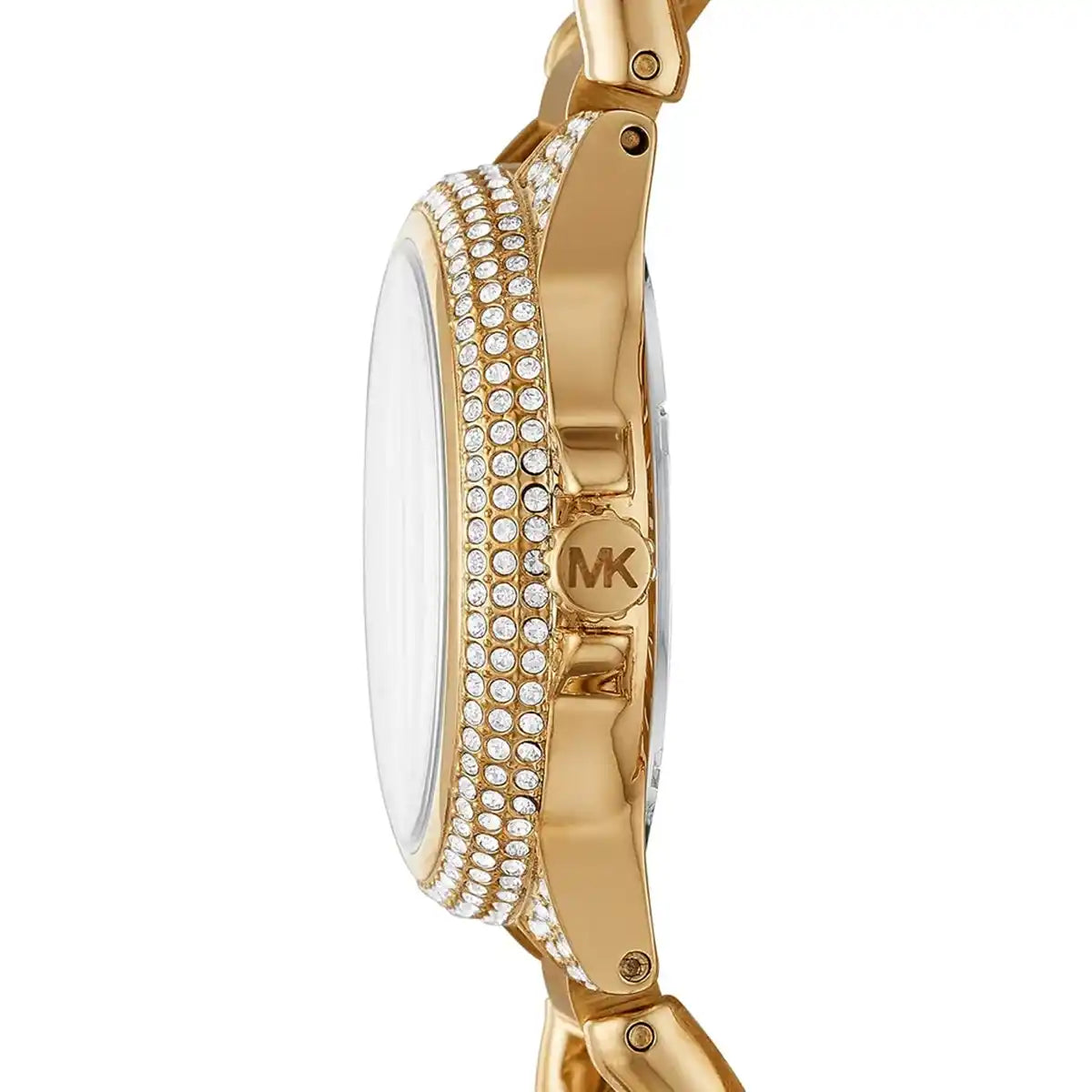 Michael Kors Mini Camille Pavé Gold Curb-Link Women's Watch - MK6842 Secundaire afbeelding