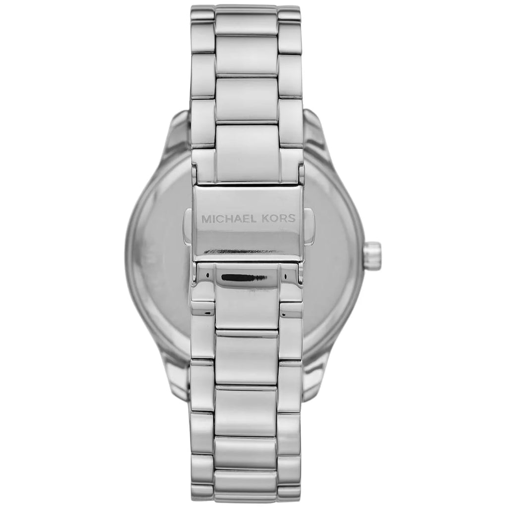 Michael Kors Layton Crystal Blue Dial SIlver Women's Watch - MK6847