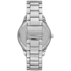Michael Kors Layton Crystal Blue Dial SIlver Women's Watch - MK6847