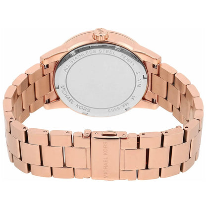 Michael Kors Ritz 41mm Rose Gold Dial Rose Gold-Tone Pavé Women's Watch MK6863