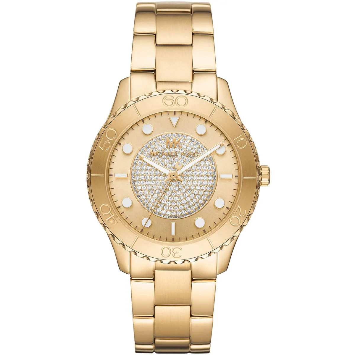 Michael Kors Runway Pavé Gold dameshorloge - MK6911 Hoofdafbeelding