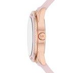 Michael Kors Oversized Sport Rose Gold-Tone and Silicone Women's Watch - MK6946