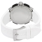 Michael Kors Sidney Multifunction Black Dial White Silicone Strap Women's Watch - MK6947