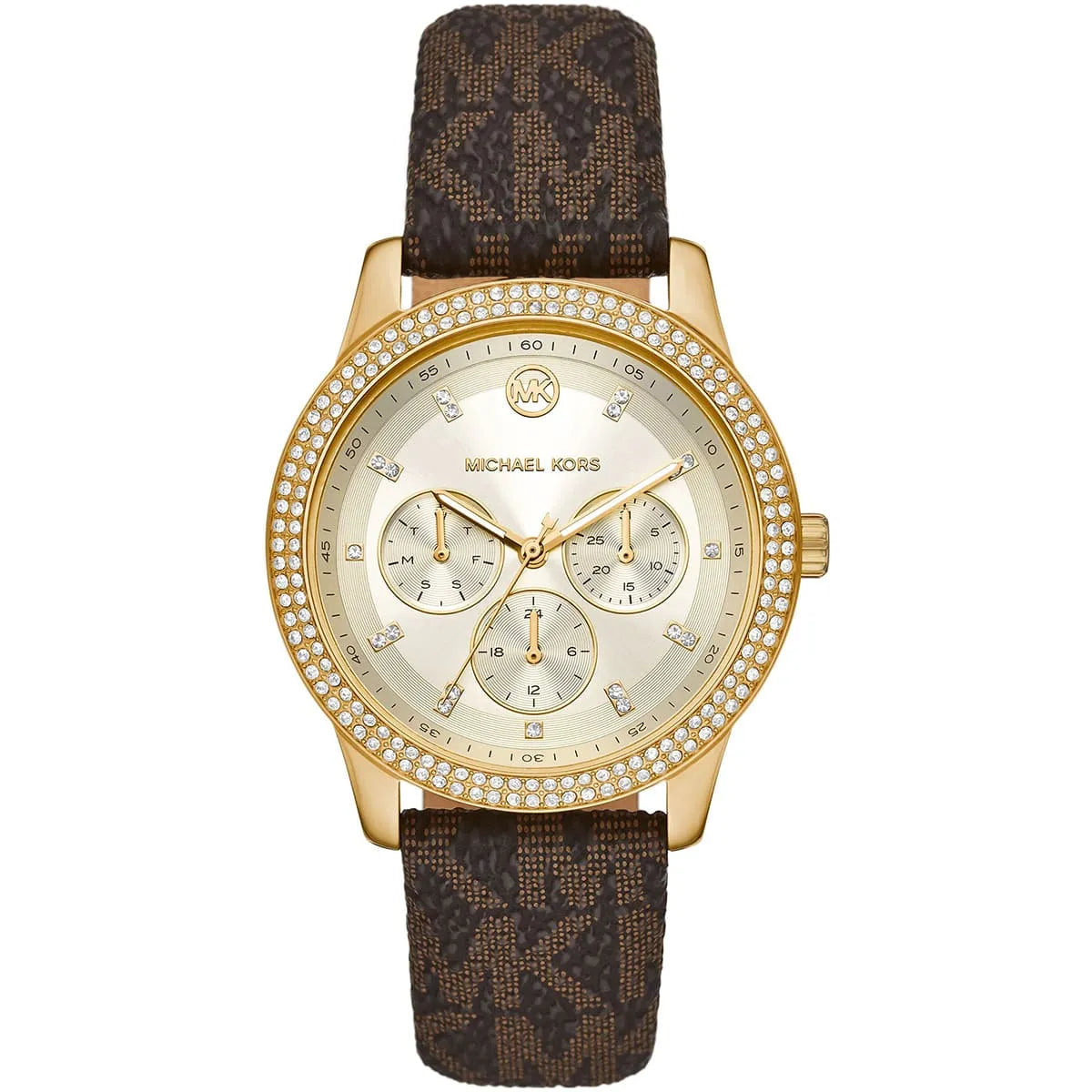Michael Kors Tibby Multifunction Gold-Tone and Logo Women's Watch - MK6966 Hoofdafbeelding
