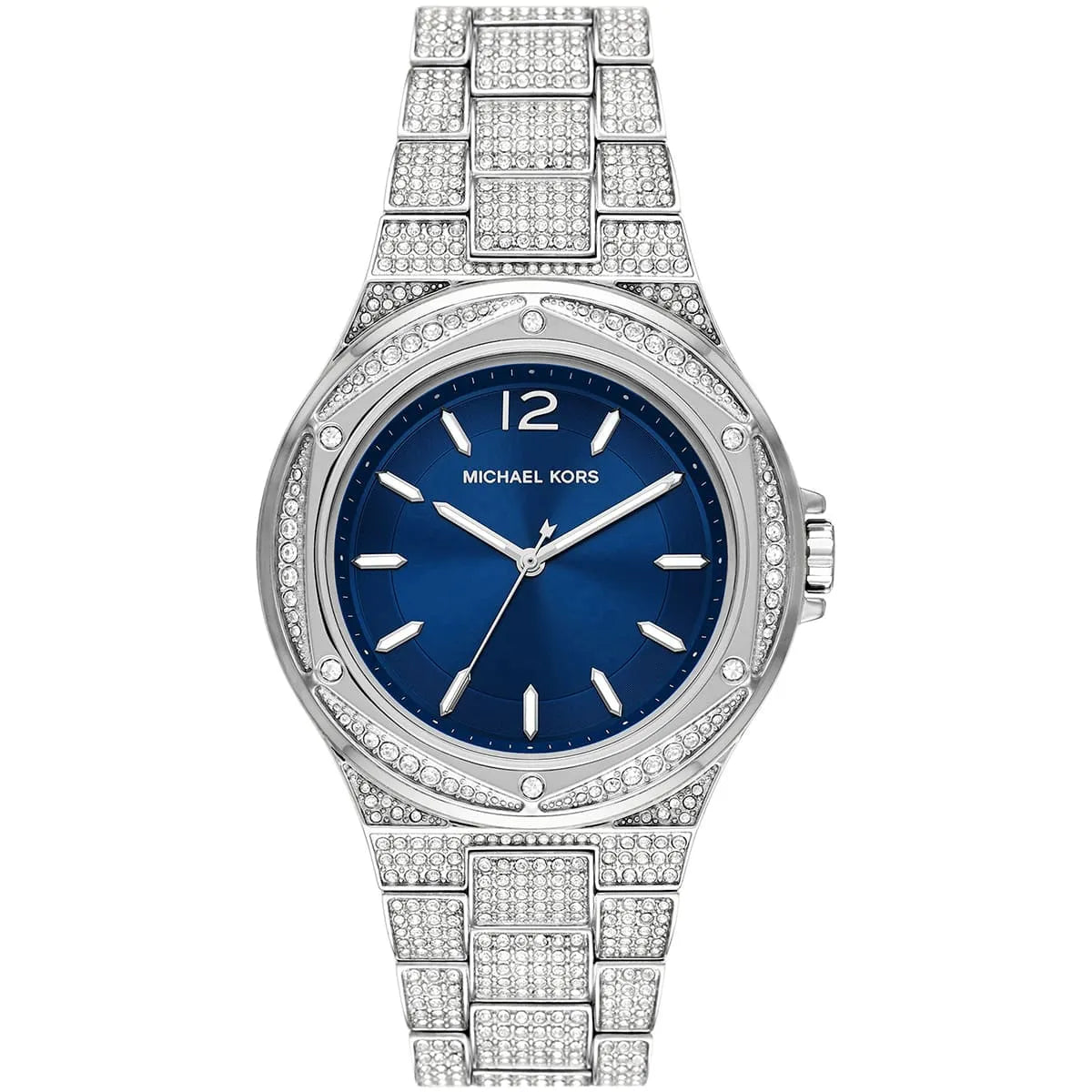 Michael Kors Oversized Lennox Pavé Silver-Tone Women's Watch - MK6990