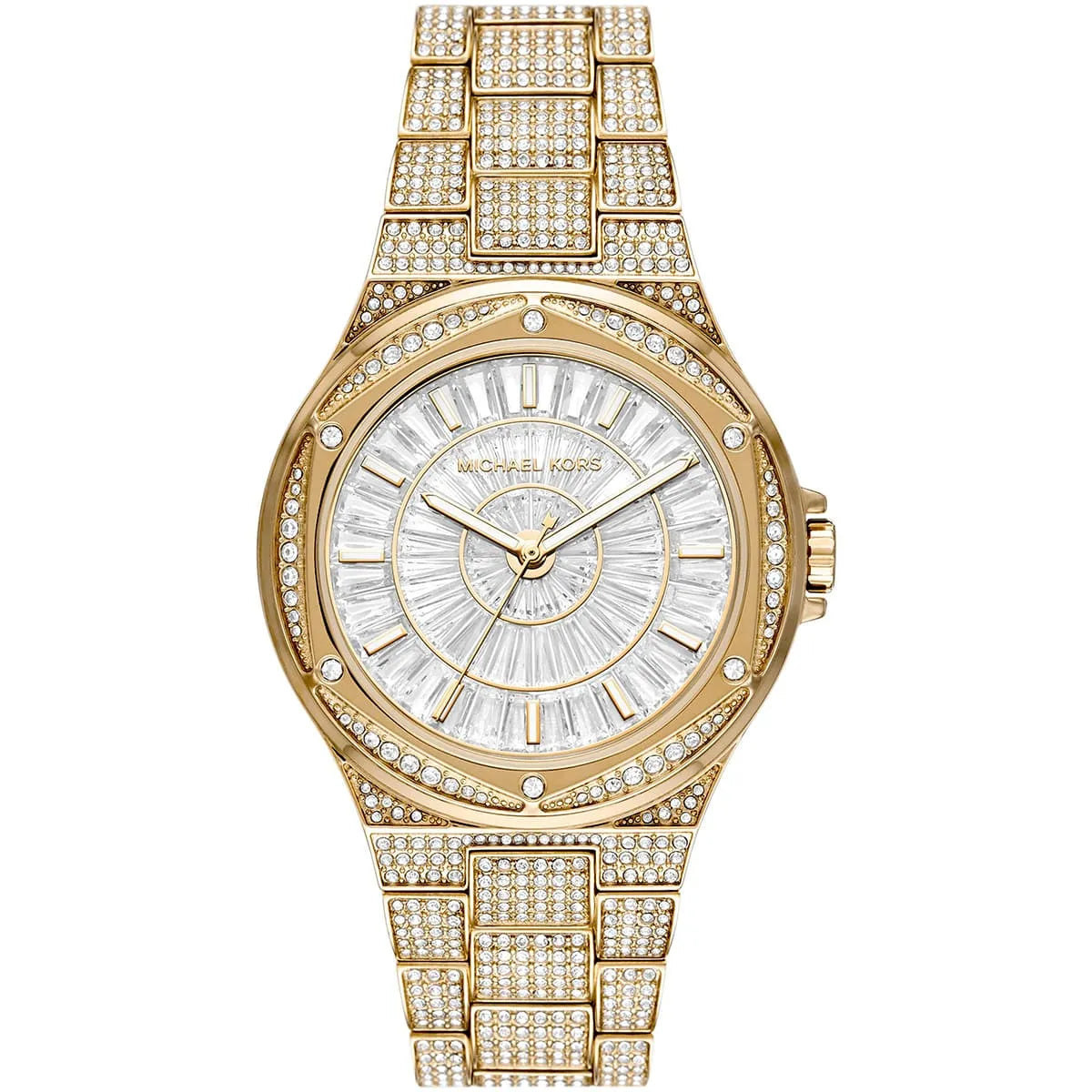Michael Kors Oversized Lennox 41mm Gold-Tone Pavé Unisex Watch MK6991