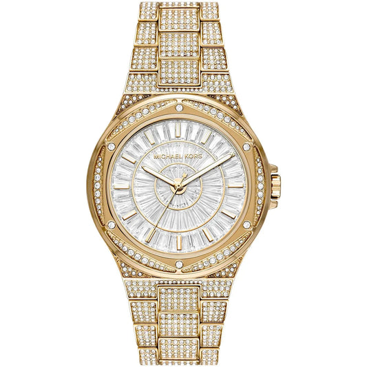 Michael Kors Oversized Lennox 41mm Gold-Tone Pavé Unisex Watch MK6991