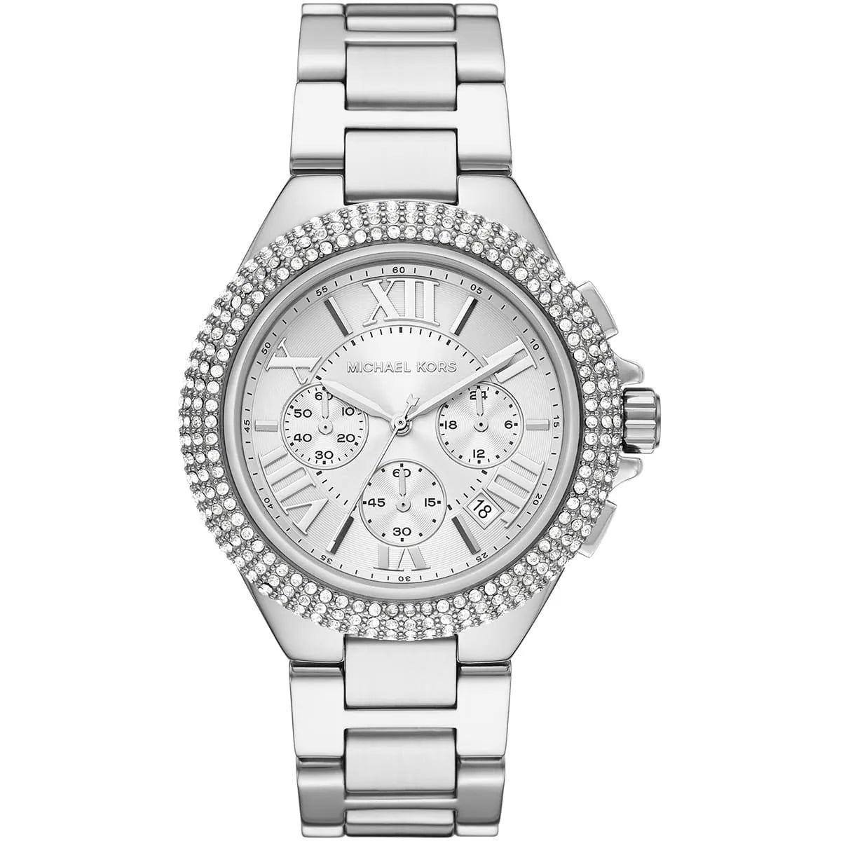 Michael Kors Oversized Camille Pavé Silver-Tone Women's Watch - MK6993 Hoofdafbeelding