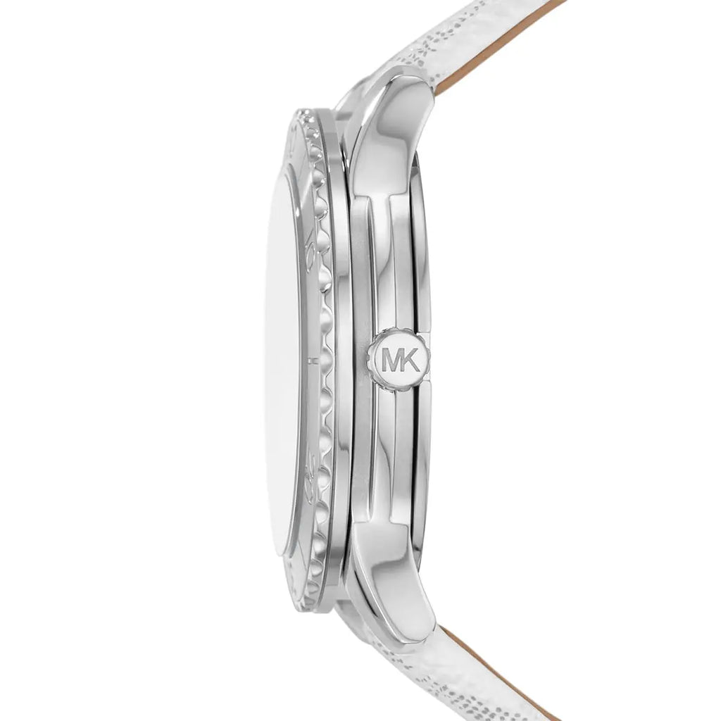 Watch Runway Oversized Runway Dive Pavé Silver-Tone Women's Watch - MK6998