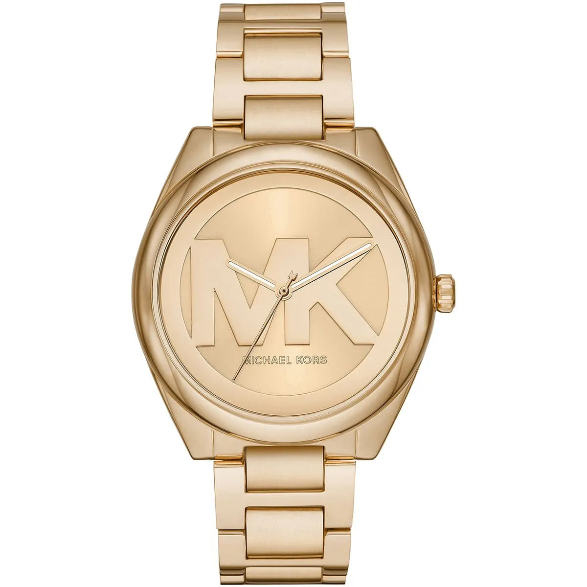 Michael Kors Janelle dameshorloge met drie wijzers, goudkleurig - MK7086 Hoofdafbeelding