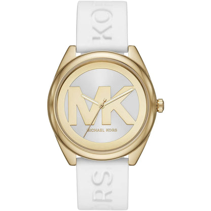 Michael Kors Janelle 42mm White Dial White Silicone Women's Watch MK7141