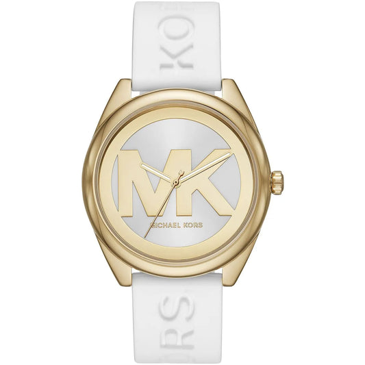 Michael Kors Janelle 42mm White Dial White Silicone Women's Watch MK7141