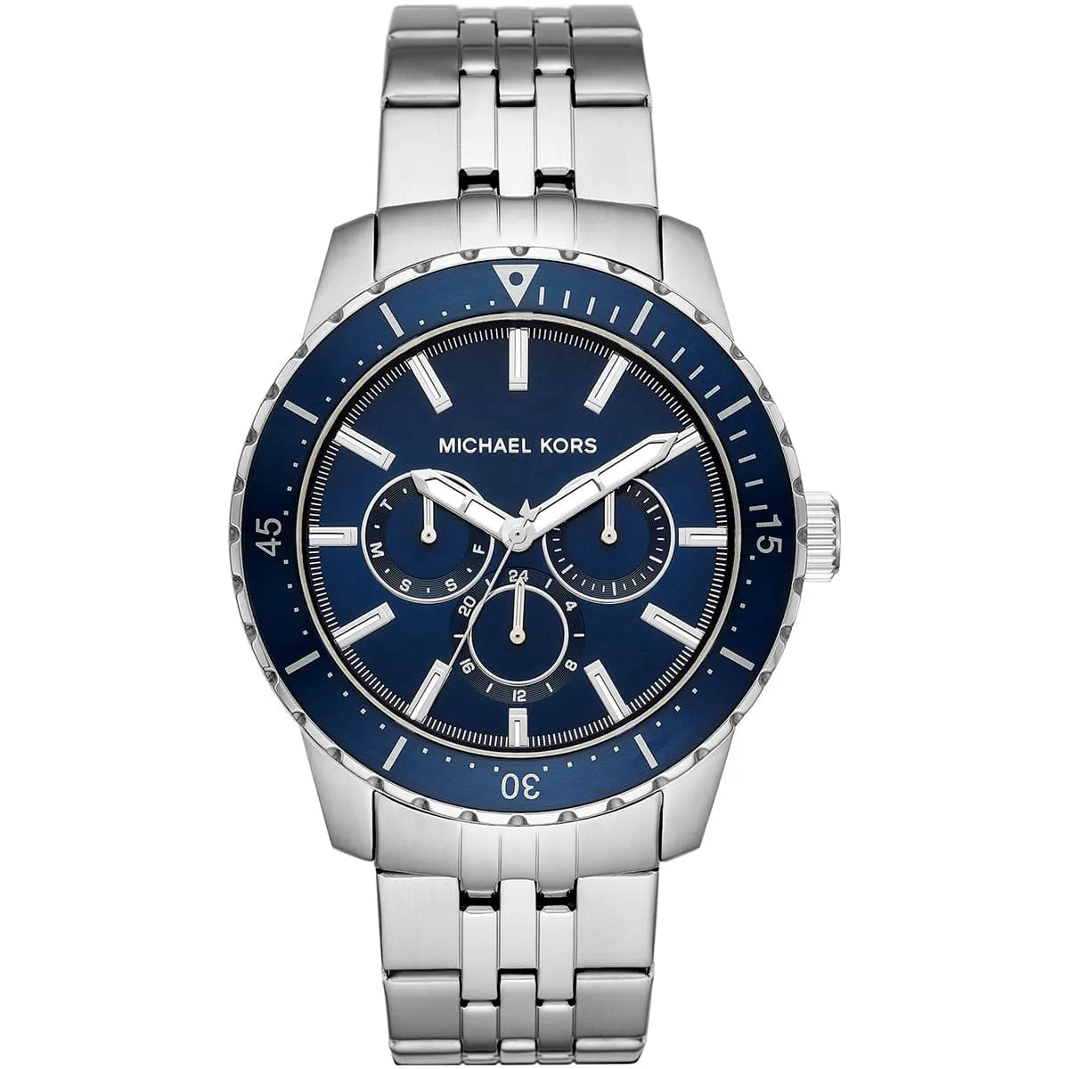 Michael Kors Cunningham Multifunction Blue Dial Silver Men's Watch - MK7153 Main image
