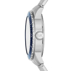 Michael Kors Cunningham Multifunction Blue Dial Silver Men's Watch - MK7153