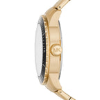 Michael Kors Cunningham Multifunction Black Dial Gold Men's Watch - MK7154