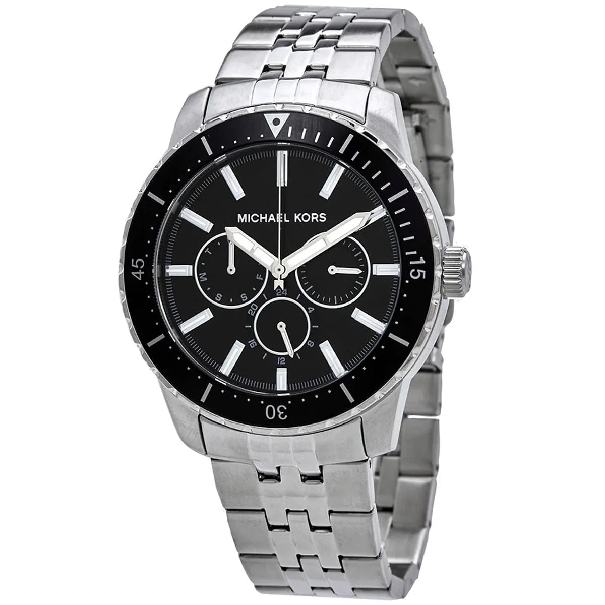 Michael Kors Cunningham Multifunctioneel Herenhorloge met Zwarte Wijzerplaat en Zilveren Kast - MK7156 Secundaire afbeelding