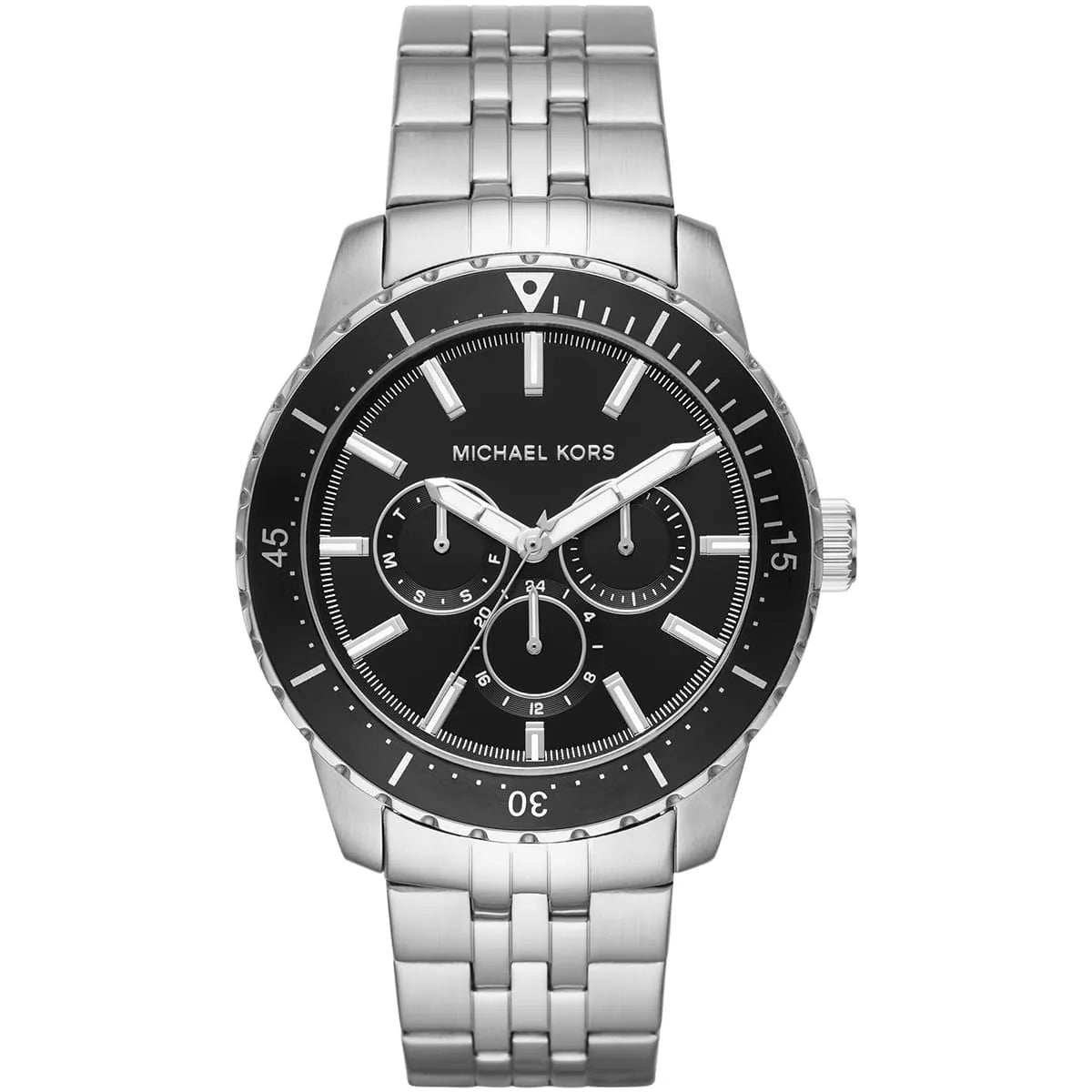 Michael Kors Cunningham Multifunction Black Dial Silver Men's Watch - MK7156 Main image