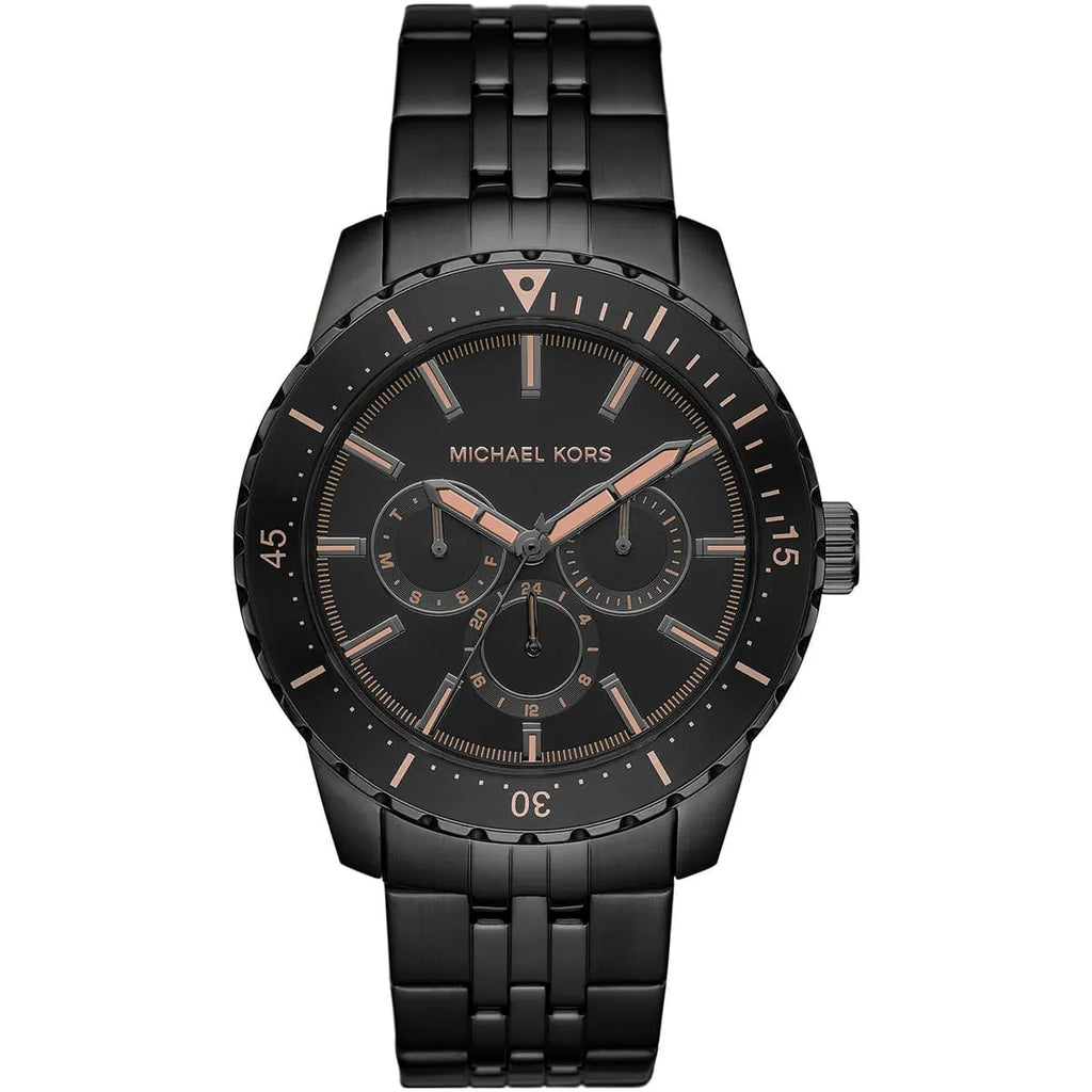 Michael Kors Oversized Cunningham Multifunction Black Men's Watch - MK7157