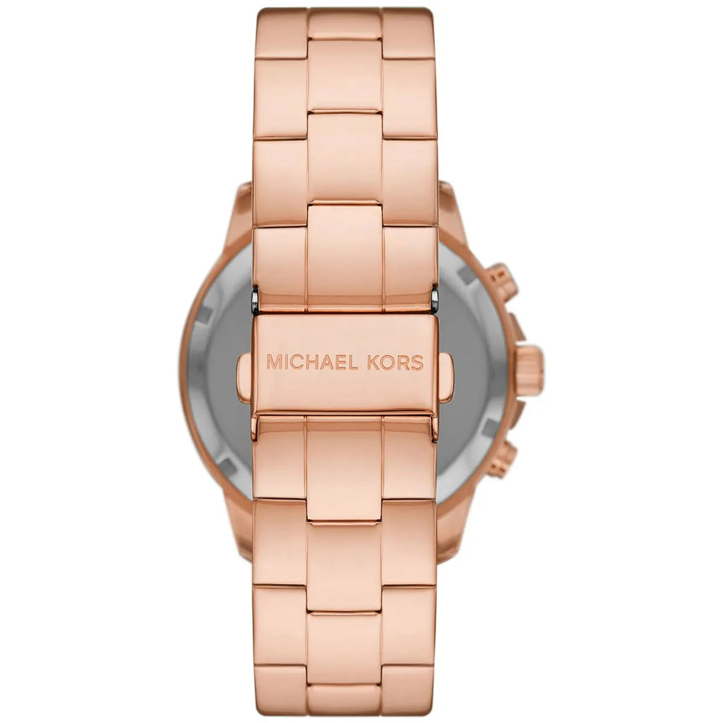 Michael Kors Lexington Three-Hand Rose Gold-Tone Lexington Lux Women's Watch - MK7444