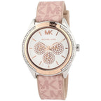 Michael Kors Jessa Multifunction Pink Silicone and Leather Strap Women's Watch - MK7206
