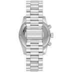 Michael Kors Lexington Chronograph Chambray Blue Dial Silver Watch - MK7215