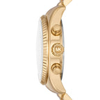 Michael Kors Lexington Chronograph Turquoise Enamel Dial Gold Women's Watch - MK7216