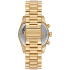 Michael Kors Lexington Chronograph Turquoise Enamel Dial Gold Women's Watch - MK7216
