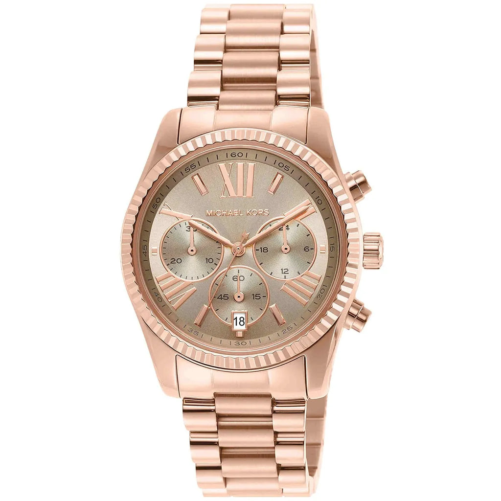 Michael Kors Lexington Chronograph Rose-gold Women's Watch - MK7217