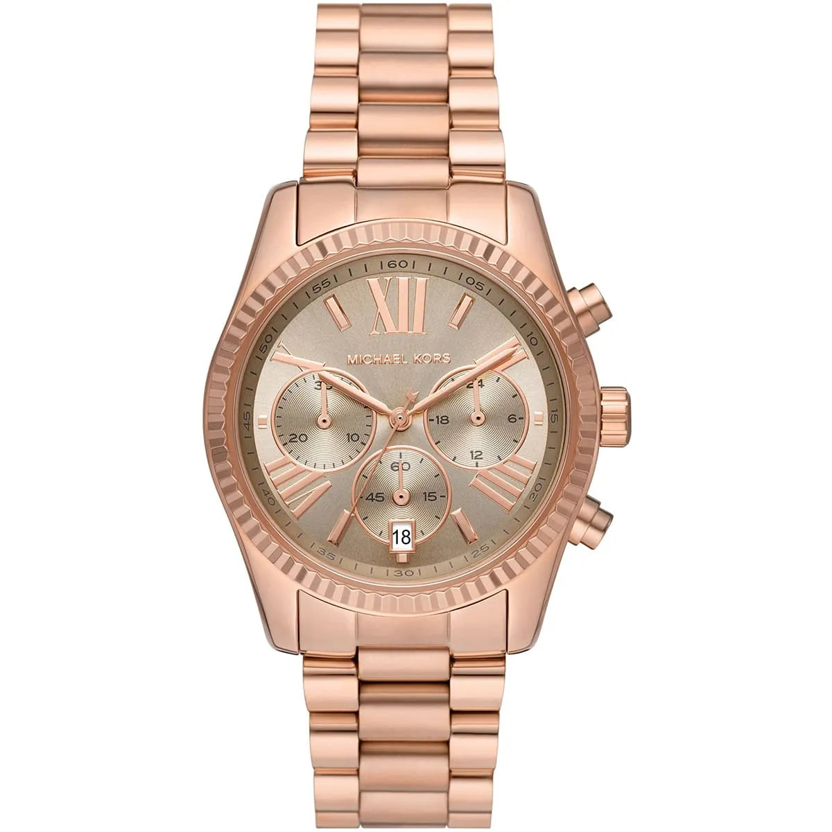 Michael Kors Lexington Chronograph Rose-gold Women's Watch - MK7217 Hoofdafbeelding