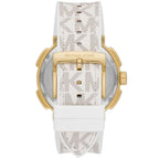 Michael Kors Sydney Pavé Multifunction White Dial White Silicone Women's Watch - MK7221