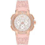 Michael Kors Oversized Sidney Pavé Rose Gold-Tone and Logo Women's Watch - MK7222