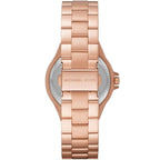 Michael Kors Lennox Pavé Black Dial Rose Gold Women's Watch - MK7233