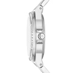 Michael Kors Lennox Pavé Logo Silver-Tone Women's Watch - MK7234