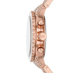 Michael Kors Everest Chronograph Rose Gold-Tone Crystal Women's Watch - MK7235