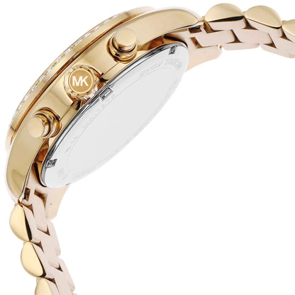 Michael Kors Lexington 38mm Brown Dial Gold-Tone Chronograph Women's Watch MK7276