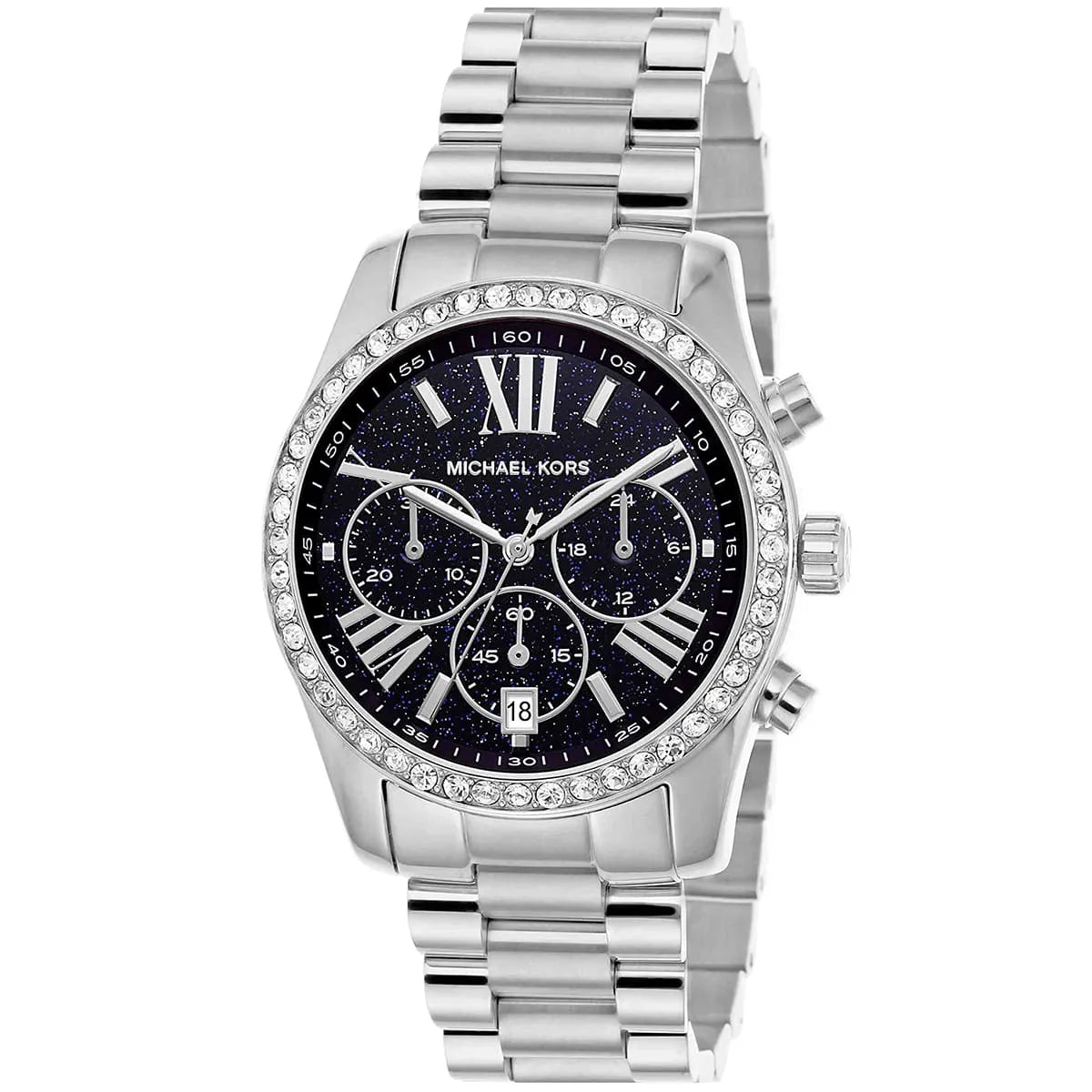 Michael Kors Lexington Chronograph Black Dial Silver Women's Watch - MK7277 Secundaire afbeelding