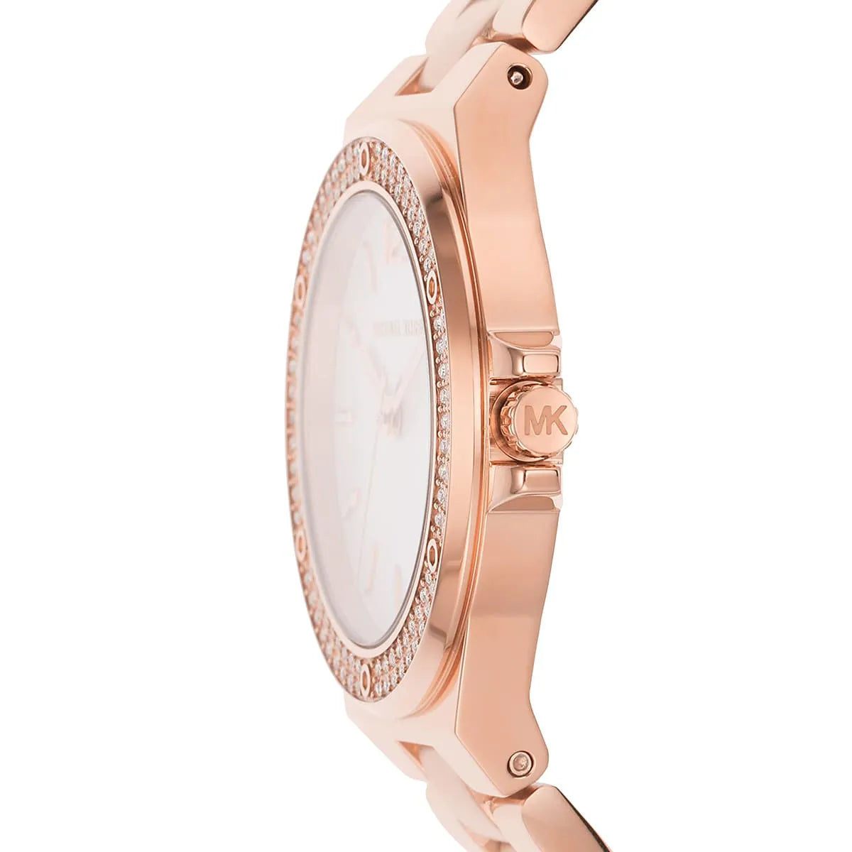 Michael Kors Mini-Lennox Pavé White Dial Rose gold Women's Watch - MK7279 Secundaire afbeelding